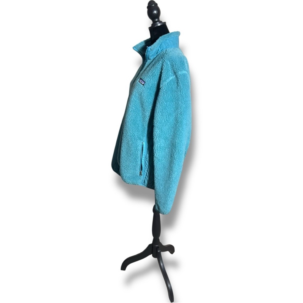Patagonia Women’s Retro X Full Zip Long Sleeve Cozy Teal Fleece Jacket - Picture 3 of 15